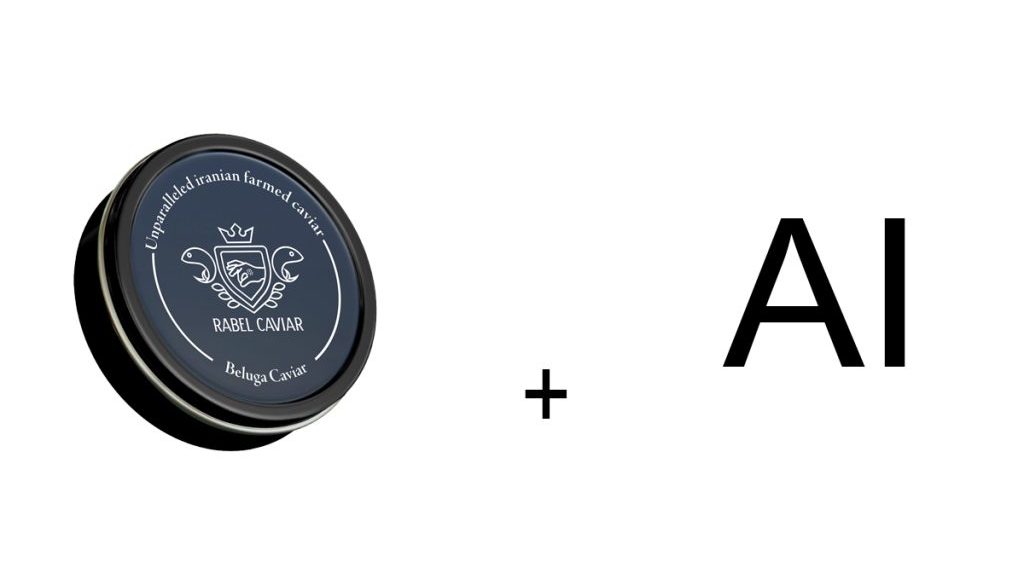 "Advanced technologies in the Iranian caviar industry, showcasing artificial intelligence, blockchain, and biotechnology innovations enhancing caviar production." RAbel caviar AI